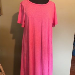 New XL Lularoe Valentine Carly Pink & White